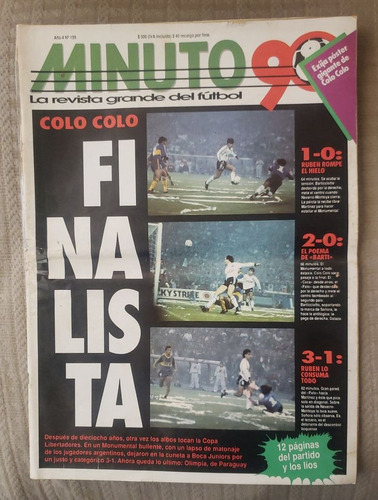 Revista Minuto 90: Colo Colo X Boca Juniors 1991