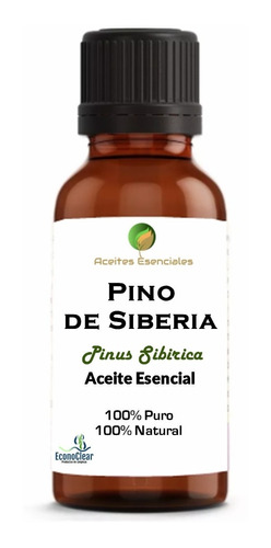 Aceite Esencial De Pino De Siberia 30 Ml 100% Puro Y Natural