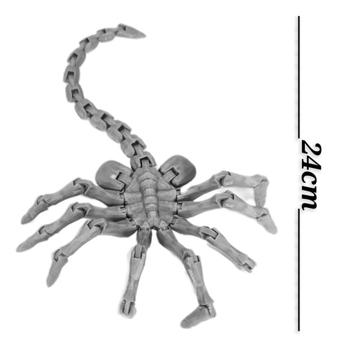 Alien 3d Xenomorfo Gris Figura Facehugger Articulado Juguete