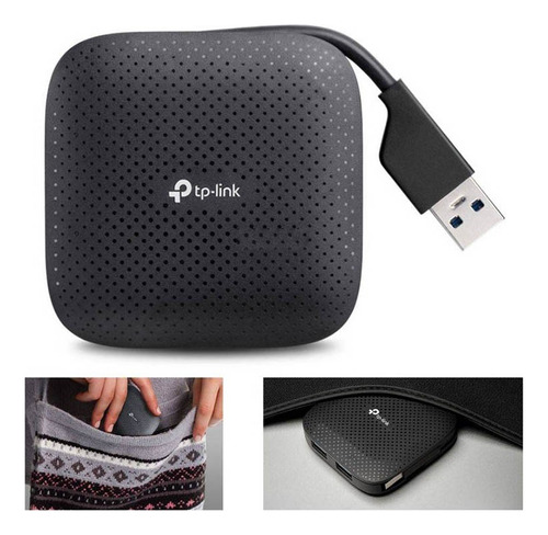 Plug & Play Hub Portable 4 Usb 3.0 Cable Retractil Tv