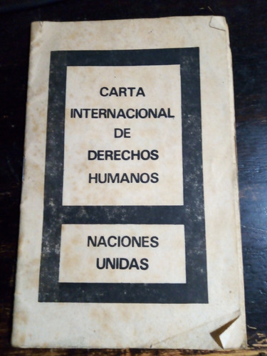 Carta Internacional De Derechos Humanos. 1982
