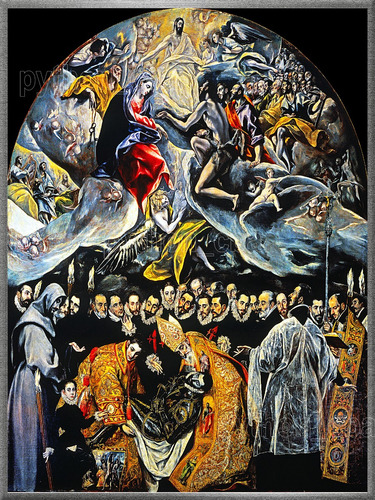 Cuadro Funeral Del Conde De Orgaz - El Greco -  1586 / 1588 