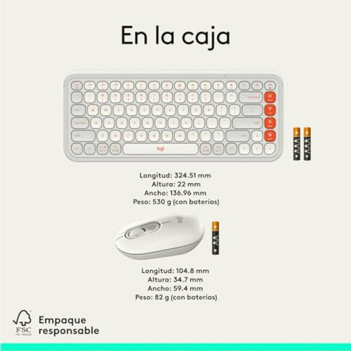 Logitech Pop Icon Combo, Combinación De Teclado Y Mouse