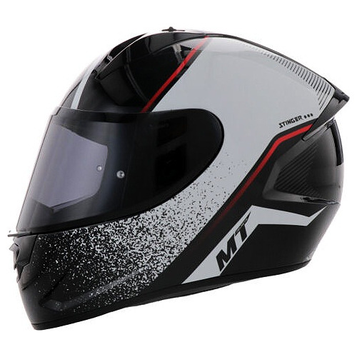 Casco Integral Mt Stinger B Splatter A0/blanco Brillo