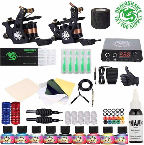 Kit Tatuaje Tatuar Tattoo 2 Maquinas Profesionales