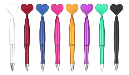 Qiukui 16 Bolígrafos Forma Corazón Día San Valentín Niños, Y