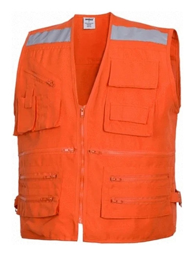 Chaleco Geologo Fluorescente Xtr Naranjo Talla Xxl