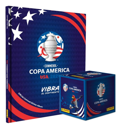 Album Pasta Dura + 1 Caja Estampas Copa America 2024 Panini