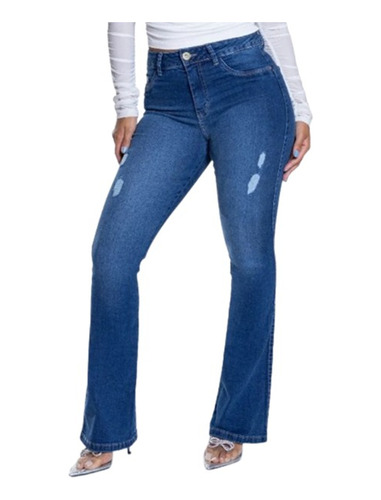 Calça Jeans Flare Mulheres Baixinhas Biotipo Petit Feminina