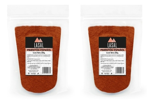 Pimentón Español (paprika) 250 Gramos 2 Piezas