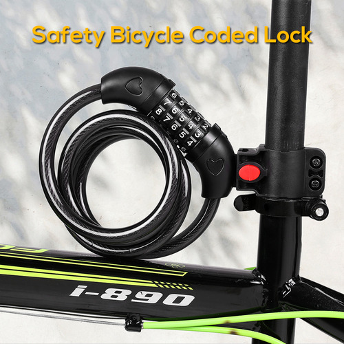 Candado Con Cable Para Bicicleta, Neumático Codificado, De S