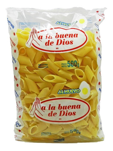 Pasta Mostachol Al Huevo X 500 Gr - A La Buena De Dios