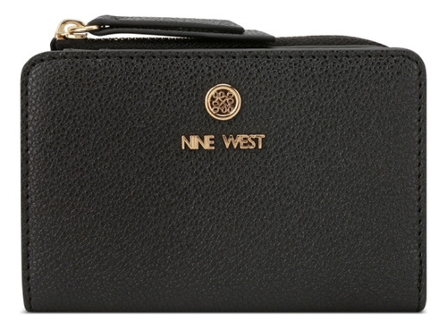 Tarjetero Para Mujer Nine West Negro Gx1403156 Diseño de la tela Liso
