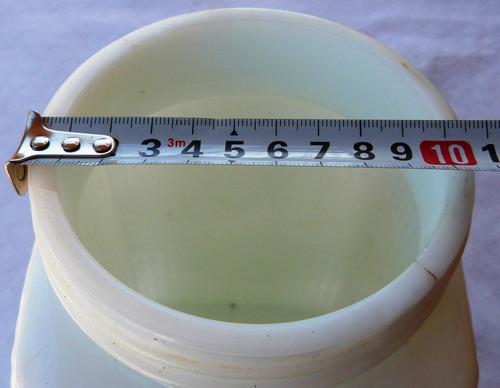 Monijor62-antiguo Frasco Opalina Dulce De Leche,tapa C/averi (Usado)