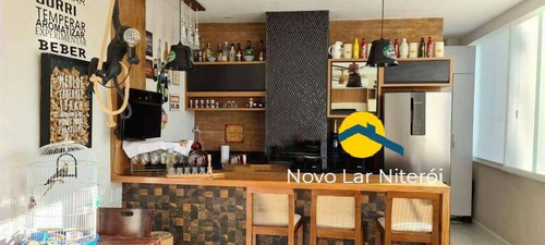Imagem 3 de 15 de Cobertura Duplex Toda Reformada No Miolo De Icaraí 3 Quartos Com Vaga. - 145