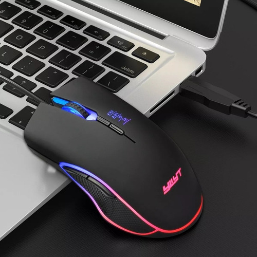 Xin Mouse Gamer Rgb Com Fio Usb Dpi 3200 Preto