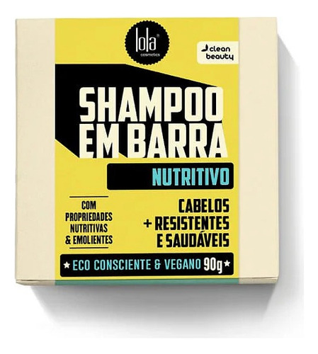 Shampoo Em Barra Nutritivo 90g Lola Cosmetics