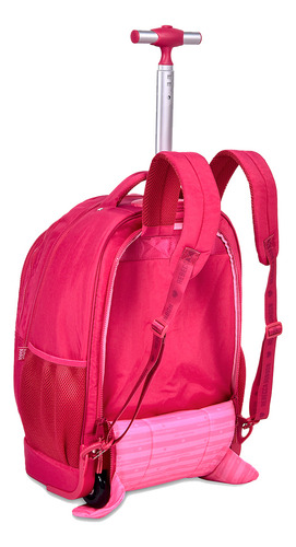 Mochila Estojo Lancheira Carrinho Rebecca Bonbon Linda Cor Rb24519 Rosa Desenho Do Tecido Lisa