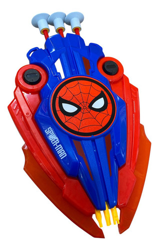 Escudo Spider-man Lanza Flechas 2 En 1 Con Luz Y Sonido Original Juguete Infantil Súper Héroe Niños +3 Años Divertido Set De Juego Aventura Y Acción Modelo Marvel