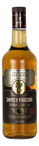 Cachaça 7 Campos Ouro Cana Gold Reserva Pinga Premium 970ml