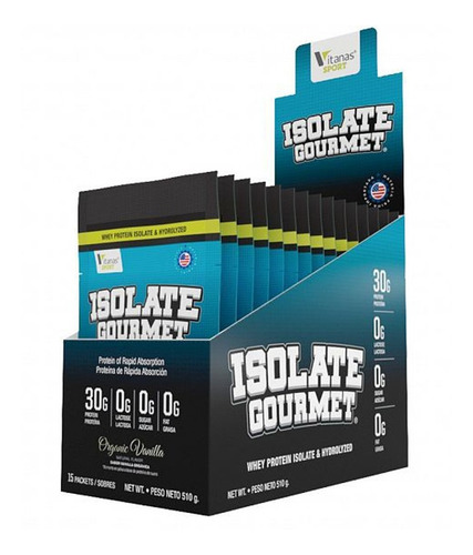 Whey Isolate Gourmet Caja X15 Sobr - Unidad a $7327