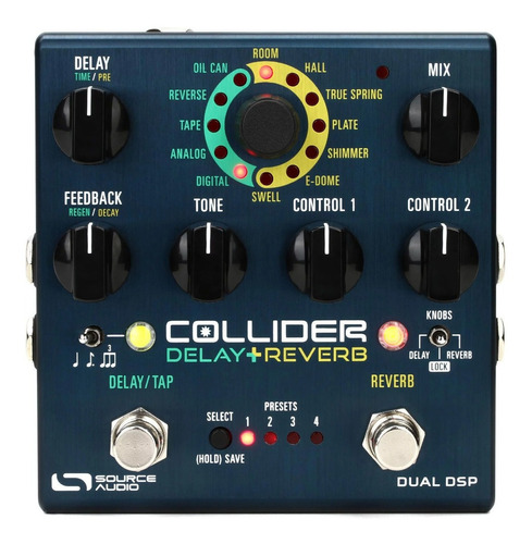 Pedal de efecto Source Audio Collider SA263  azul