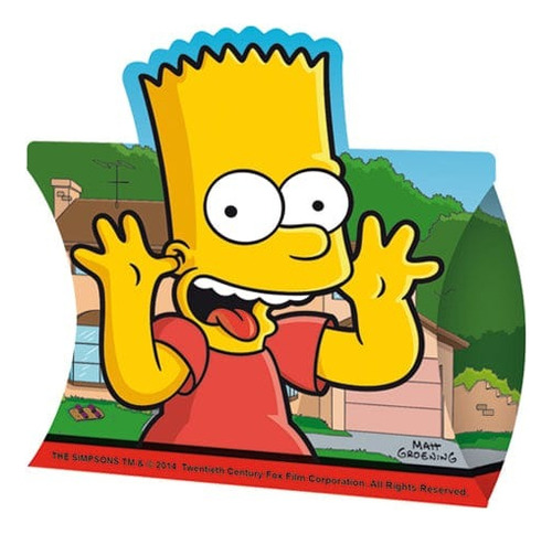 Cajitas Sorpresas Temática Simpsons 12 Unidades 
