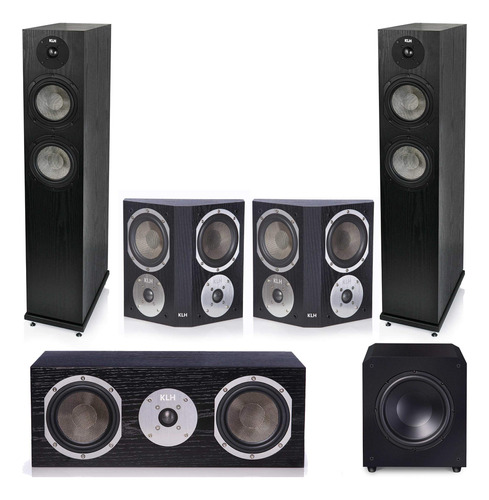 Klh Concord 5.1 Complete System Black Stratton 10 Subwoofer