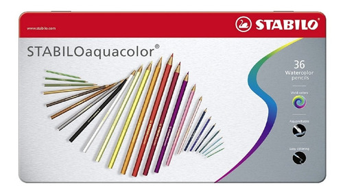 Colores Stabilo Acuarelables X 36 - Unidad A $3194