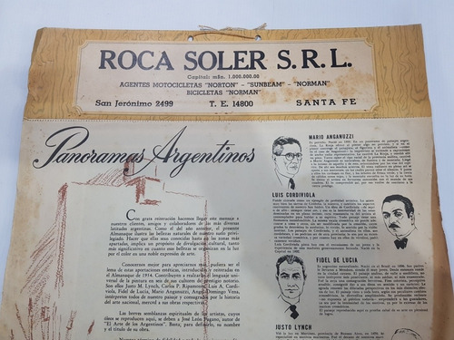Imagen 3 de 10 de Antiguo Almanaque Agar Cross 1954 Roca Soler Mag 58617
