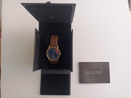Reloj Bulova Classic American Gold 97b177 Para Hombre