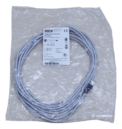Sick - Sick Yf2a14-050vb3xleax 2096235 Cable M12 Hembra 5mt.
