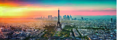 Paris Torre Eiffel Panorama Rompecabezas 1000 Pz Clementoni