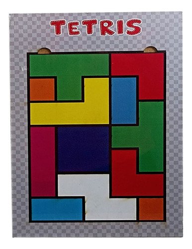 Brinquedo Pedagógico Madeira Quebra-cabeça Tetris