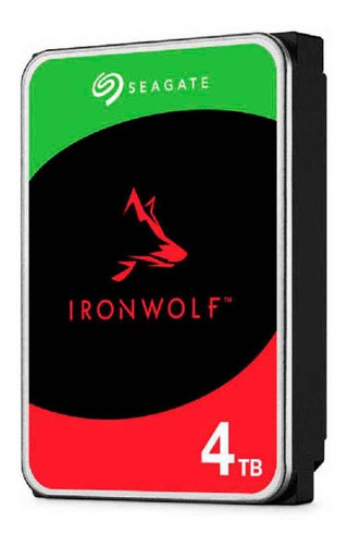 Disco Duro Seagate Ironwolf De 4tb Pc Storage Sata 3.5 Red
