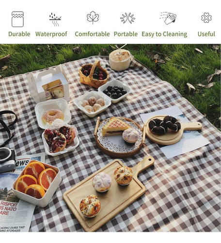 Tapete De Picnic Acampar Playa Manta Impermeable 1.8 M