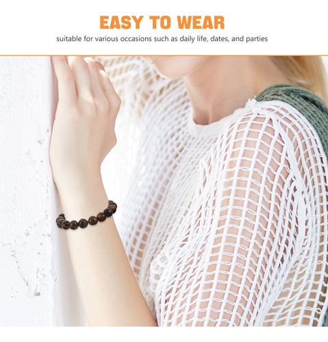 Pulsera De Piedra Hecha A Mano, Pulsera De Yoga Con Cuentas
