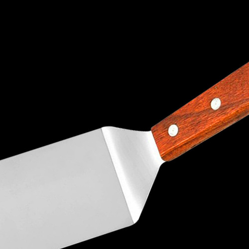 Li Espátula De Metal De Punta Plana For Cocinar En Barbacoa