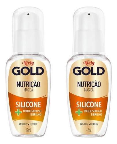 Silicone Niely Gold Nutricao Magica 42ml-kit C/2un