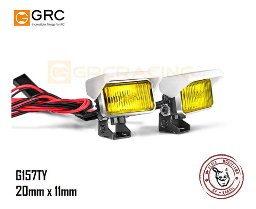 Farol Auxiliar Led Miniatura 20x11mm Automodelismo Crawler E