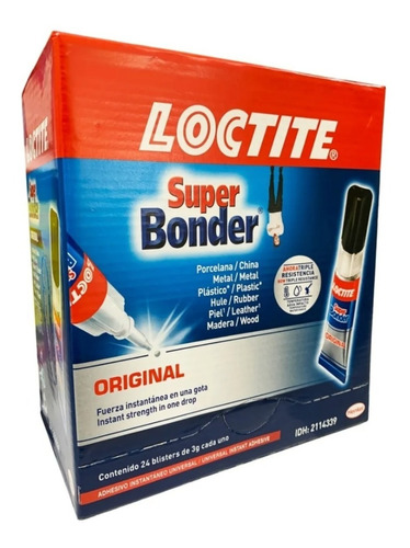 Pegante Instantaneo Super Bonder 3g Original *5 Unidad