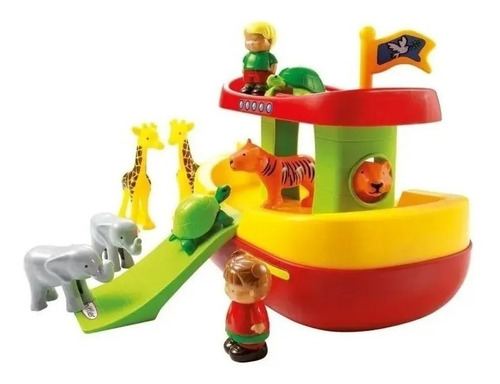Imagen 4 de 4 de Arca De Noé Animales Muñecos Antex - Arbrick 9048