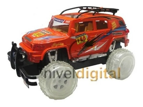 Camioneta Radio Control 29 Cm. Patona Luces Ruedas Enorme