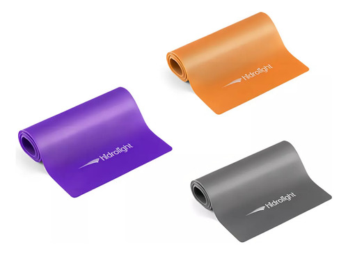 Kit Faixas Em Látex Band 3 Intensidades Leve Médio Difícil