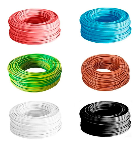 Cable Unipolar Normalizado 1.5mm Iram 2183 X6 Rollos Colores