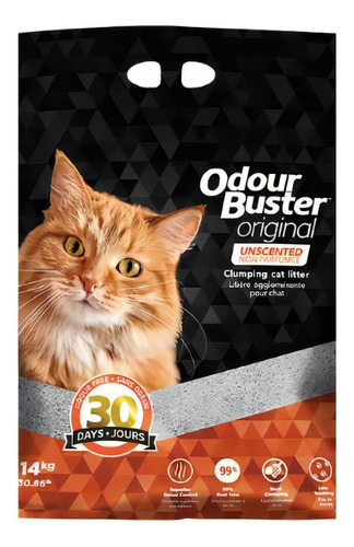 Arena sanitaria para gato Odour Buster x 14kg de peso neto x 14kg de peso neto