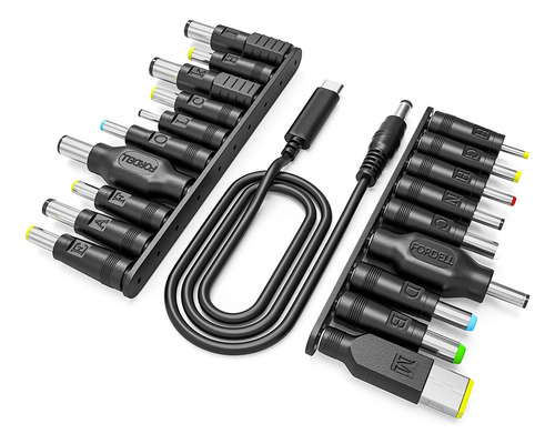 Kit Adaptador Para Ordenador Portátil, Usb-c A Cable+19 Adap