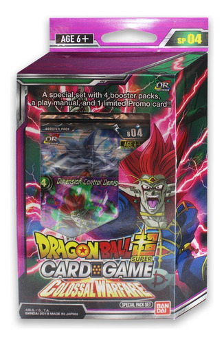 Dragon Ball Z Super Colossal Warfare Series 4 Tcg Paquete Es