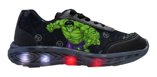 Zapatillas Con Luz De Led Marvel Hulk Avenger Rc Deportes