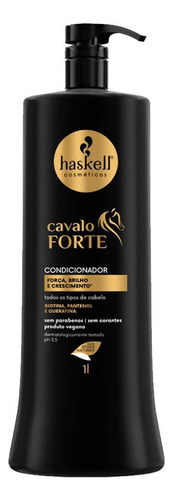 Kit Haskell Cavalo Forte Shampoo Condicionador Litro Máscara